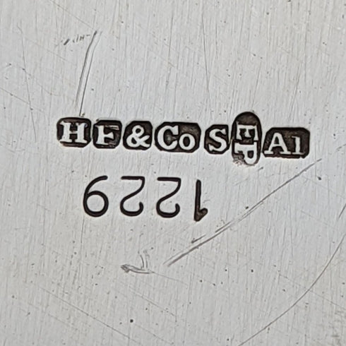 British Antique Silver Plate Card Tray Diameter 25.5cm 475g